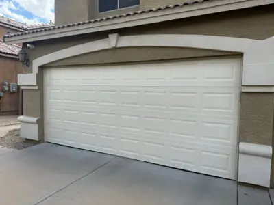 16x7 Almond Heritage 1000 Sectional Garage Door Installation