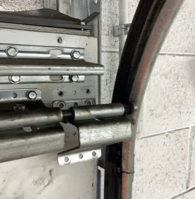 Before — Commercial Garage Door Roller Replacement & Maintenance