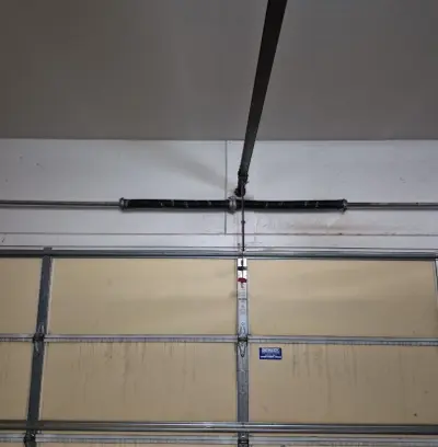Before — Broken Garage Door Spring Replacement & 17-Point Maintenance
