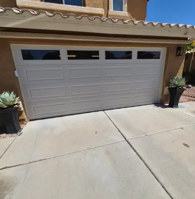 16x7 Sectional Garage Door Installation with Smart Opener