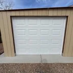 After - New 9x7 Garage Door with Modern Wi-Fi Opener Installation