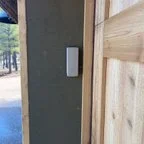 After - Custom Cedar Wood Garage Door Installation for New Build