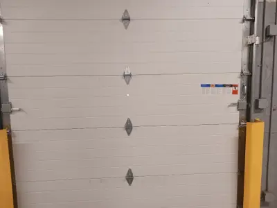 After — Commercial Sectional Garage Door Installation - Aldi