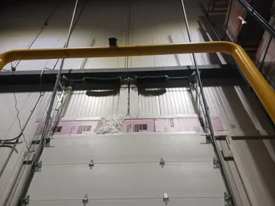 Multi-Door Commercial High-Speed Freezer Door Repair at Winco Foods Distribution Center