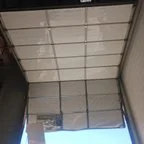 After - Commercial Garage Door Repair: Off-Track Door & Bent Sections