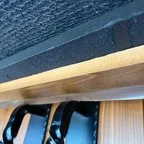 After - Custom Wood Garage Door Installation - 4 Doors with Smart Opener