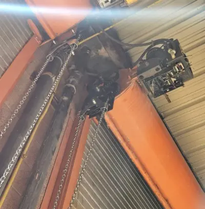 Before — Commercial Garage Door Chain Hoist Replacement for Property Management