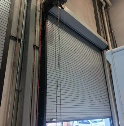 RV Center Garage Door Take-Up Reel Installation