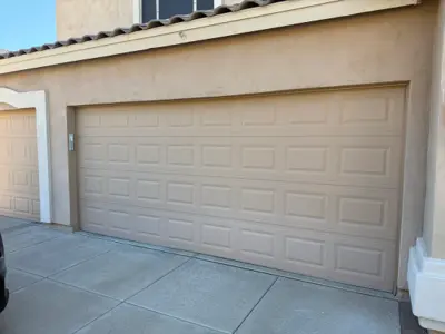 After — Broken Garage Door Spring Replacement for 2-Car Door