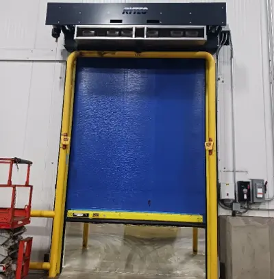 Emergency High-Speed Door Repair for Industrial Freezer Facility