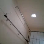 After - Multiple CHI Raised Panel Garage Door Installation for Global Preservation Construction