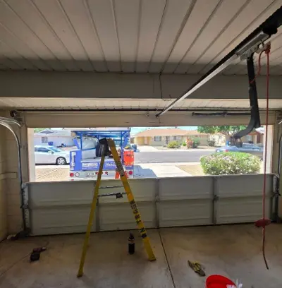 After — Garage Door Sections Installation - Amarr Lincoln 1000