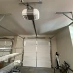 After - Custom Cedar Wood Garage Door Installation for New Build