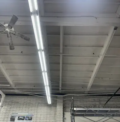 After — Commercial Garage Door System Removal for Roof Repair Project