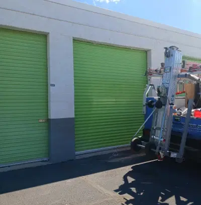 Before — Commercial Roll-Up Door & Man Door Installation