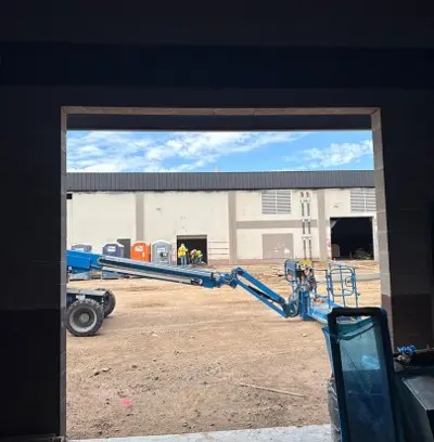 Before — Commercial Coiling Door Installation for Shooting Range