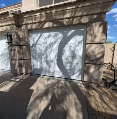 Dual Sectional Garage Door Installation with Smart Opener
