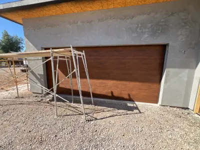 Before — 18x8 Insulated Garage Door Installation with Smart Opener