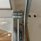 Before - Custom Wood Garage Door Installation - 4 Doors with Smart Opener