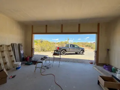 Before — New Garage Door Installation with Dual Motors