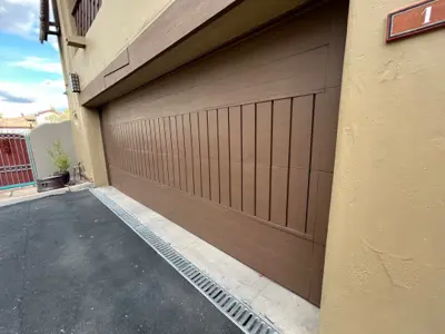 After — Custom Wood Garage Door Installation & Haul Away