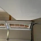 Before - Custom Wood Garage Door Installation - 4 Doors with Smart Opener