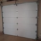 Before - CHI 5916 Carriage House Garage Door Replacement 9x8