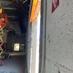 Before - Commercial Sectional Garage Door Installation - Aldi