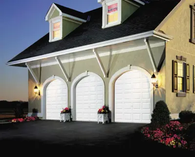 Clopay classic steel garage door on residential home