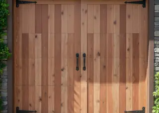 Polaris 9200 — Wood garage door