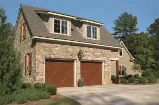 Eden Coast™ — Wood-Look Composite garage door