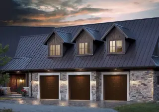 Modern Steel garage door