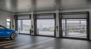 Spiral® (Exterior High-Speed) garage door