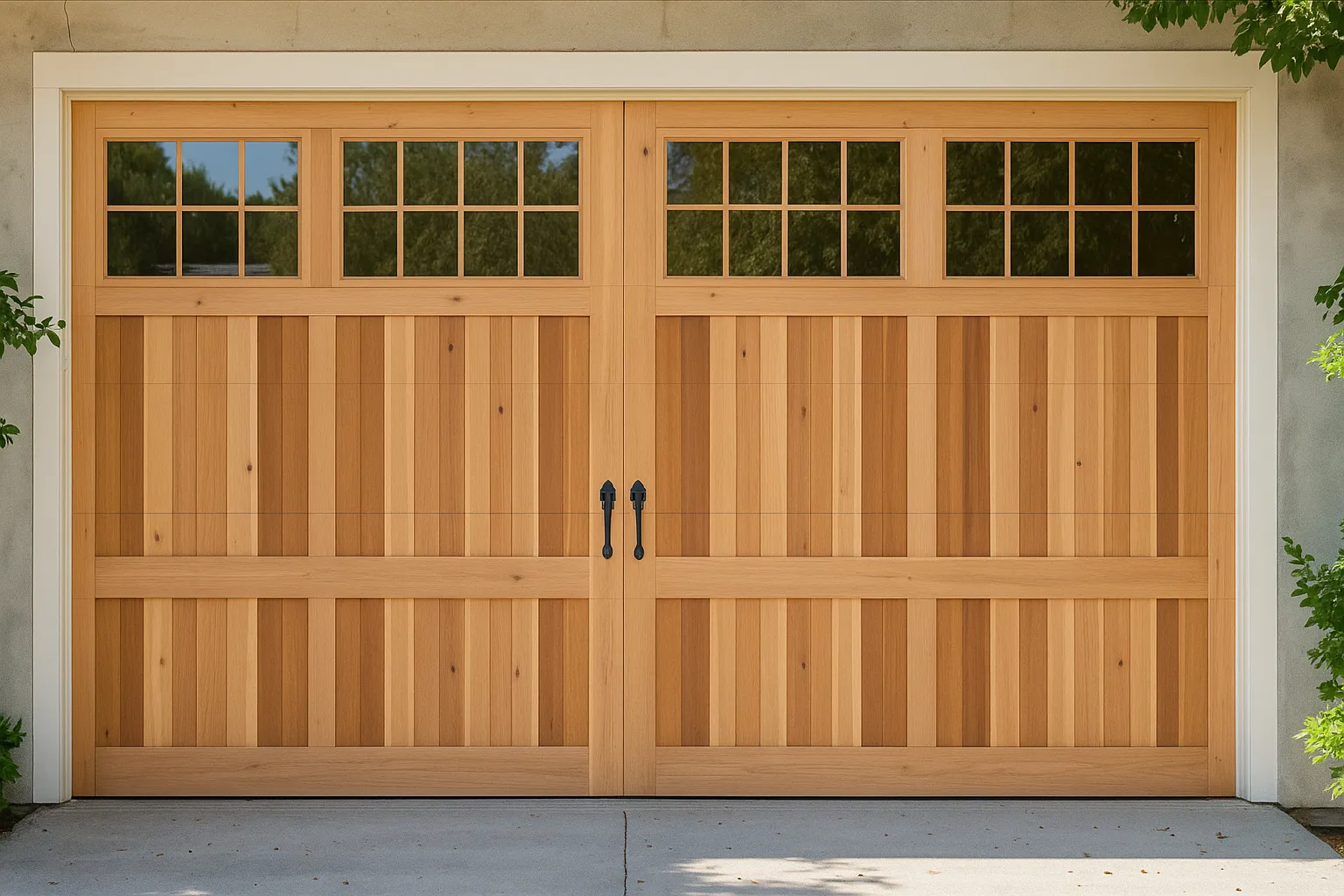 Custom Cedar Garage Doors