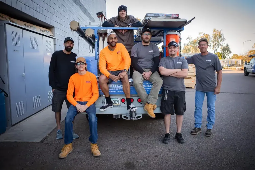 Overhead garage door maintenance service